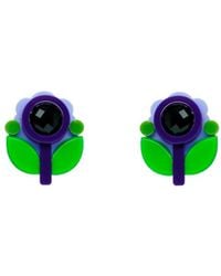 Gissa Bicalho - Handmade Acrylic Earring Petunia Small - Lyst