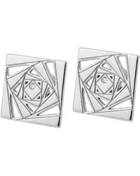 Gutta Design - Loop Earring Rhodium Plated - Lyst