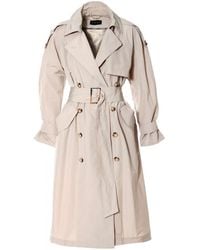 AGGI by HALEWSKI - Céline Beige Trench-coat - Lyst