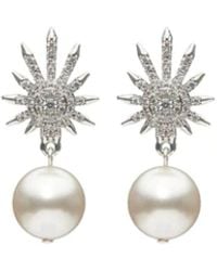Stephanie Browne Australia - Venus Pearl Earrings - Lyst
