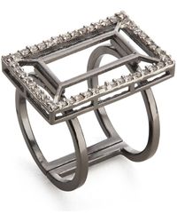 Dhwani Bansal - Adjustable Vazio Ring With Zirconia - Lyst