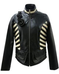 Zasta Studio - Flower Biker Leather Jacket - Lyst