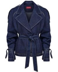 Mandragora - Oversized Cotton Trench Coat Arney Dark - Lyst