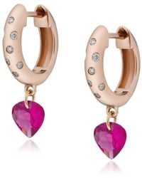 Preeti Sandhu - Rose Rangoli Tourmaline Hoops - Lyst