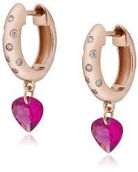 Preeti Sandhu - Rose Rangoli Tourmaline Hoops - Lyst