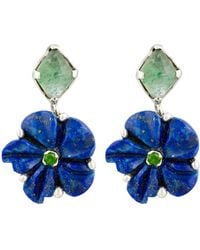 Emma Chapman Jewels - The Rosa Lapis Lazuli Dangle Earrings - Lyst