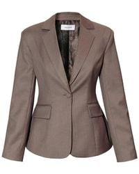 AGGI by HALEWSKI - Bonnie Melange X Shaped Blazer - Lyst