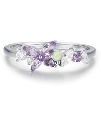 Azura Jewelry New York - Monarch Butterfly Amethyst Opal Ring Vermeil - Lyst