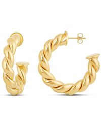 SHYMI - Twist Hoop Earrings - Lyst