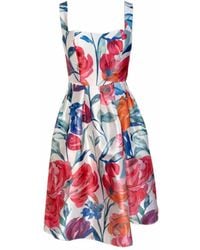 Girl In Mind - Raisa Strappy Sweetheart Neck Midi Dress - Lyst