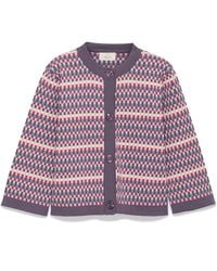 Peraluna - Imagine Jacquard Knit Cardigan - Lyst