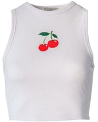 Pineapples Don't Have Sleeves - Cherry On Top Tank Top - Lyst
