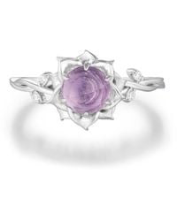Azura Jewelry New York - Moonflower Amethyst Ring Vermeil - Lyst
