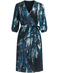 Conquista - Print Wrap Dress - Lyst