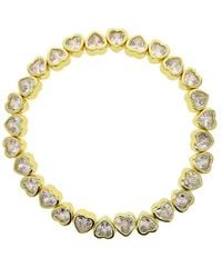 Olivia Le - Heart Stretch Cubic Zirconia Tennis Bracelet - Lyst