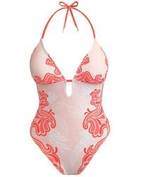 Jessie Zhao New York - Neutrals Ember Reversible One Piece Swimsuit - Lyst