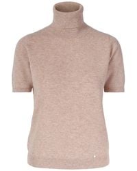 tirillm - Neutrals Alexa Short Sleeve Turtle Pullover - Melange - Lyst
