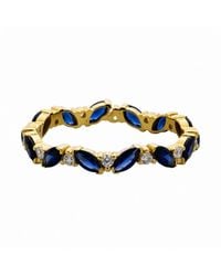 Belinda Jewelz - Sapphire Marquise Birthstone Infinity Ring - Lyst