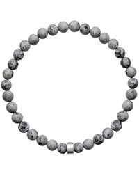 Ora Pearls - Aro Men's Map Jasper Bracelet Silver Bead - Lyst