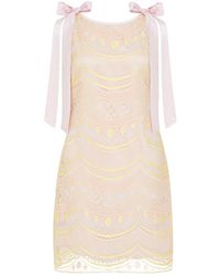 Lisa The Label - Le Jardin Dahlia Shift Bow Summer Dress - Lyst