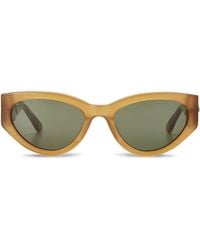 The Avantguard - Sunflower Caramel Cat Eye Sunglasses - Lyst