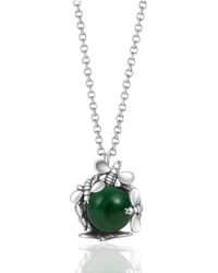 Unaloe - Sterling Queen Necklace With Natural Malachite – Luxury Gemstone Pendant For - Lyst