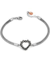 Unaloe - Love You Heart Bracelet - Lyst