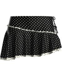 Blackbough Swim - Louise Ruffled Skort Love Noir - Lyst