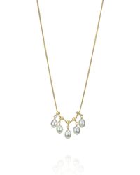 MOUNIR LONDON - Delicate Adjustable Pearl Necklace - Lyst