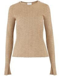 SALANIDA - Brera 100% Merino Long-sleeve Top Beige - Lyst