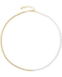 Arctic Fox & Co. - Nugget Pearl Necklace - Lyst