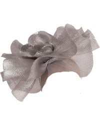 Victoria Charles Headpieces - Bright Lurex Crin Headpiece On Metal Headband - Lyst