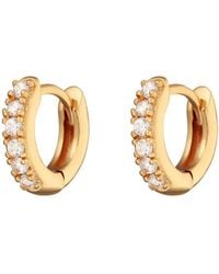 Scream Pretty - Mini Sparkling Huggie Hoop Earrings - Lyst