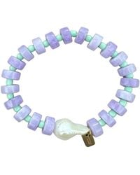 Christina Greene - Fields Baroque Pearl Beaded Bracelet - Lyst