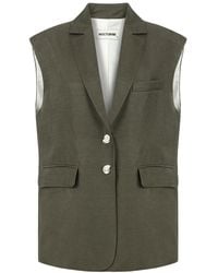 Nocturne - Neutrals Double-breasted Vest - Lyst