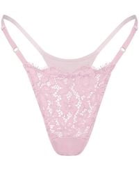 MONIQUE MORIN LINGERIE - Frisson Micro-G Thong Rose - Lyst