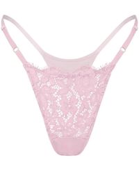 MONIQUE MORIN LINGERIE - Frisson Micro-G Thong Rose - Lyst