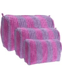 Conscious Yoga Collective - The Striped Velvet Travel Set - Lyst