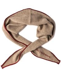 Bel Cashmere - Tan Cashmere Triangle Scarf - Lyst