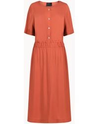 Undertake Studio - Neutrals Samoa Short Sleeve Dress Ecovero - Lyst