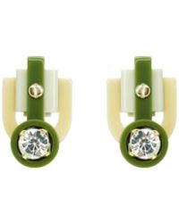 Gissa Bicalho - Handmade Acrylic Earring S Stone Rhinestones Clay - Lyst