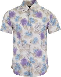 lords of harlech - Neutrals Tim Flower Bed Shirt - Lyst