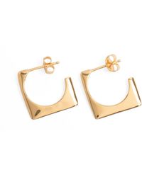Belinda Jewelz - Thin Angular Drop Stud Earrings - Lyst