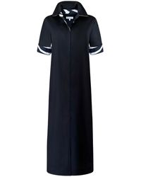 Perlavera - Conty Satin With Printed Combo Short Sleeve Length Missy Fit Maxi Dress - Lyst
