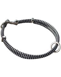 Posh Totty Designs - Herringbone Cord Message Bracelet - Lyst
