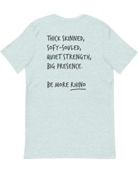 Anchor and Crew - Ice Think Ocean Rhino Aspirations Cotton Embroidered T-Shirt - Lyst