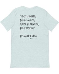 Anchor and Crew - Heather Ice Think Ocean Rhino Aspirations Cotton Embroidered T-Shirt - Lyst