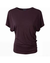 OFF GRID - Vepsa Plum Bamboo Asymmetric T-Shirt - Lyst