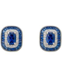 LÁTELITA London - Great Gatsby Stud Earrings Sapphire - Lyst