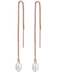 Katy Faye - Rose Rosa Rose Threader Earrings - Lyst